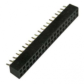 PBD-40 (PBD 2x20), Разъем двухрядный DIP 2.54мм