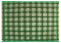 Двусторонняя макетная плата 80x120 мм, шаг 2.54 мм