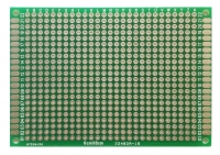 Двусторонняя макетная плата 80x60 мм, шаг 2.54 мм