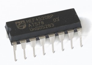 HEF4520BP (CD4520BE), Двоичный счетчик