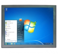 8", 1024x768 встраиваемый монитор в металлическом корпусе, VGA / BNC / RCA - (AV, L, R композитный вход)