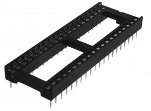 SCS-40W (SCL-40), Панелька 15.24мм для микросхемы в корпусе DIP-40