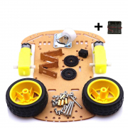 2WD+E шасси для робота 2-моторное с энкодерами