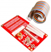 HAT GPIO, Плата расширения и комплект кабелей 40P для Raspberry Pi 3/2B