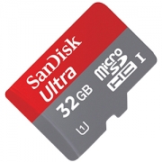 Карта памяти SanDisk 32Gb MicroSDHC Class10 UHS-I 80MB/s (SDSQUNS-032G-GN3MA) + SD Adaptor 