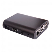 Oval Case, Черный составной корпус для Raspberry B+/Pi 2/Pi 3