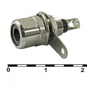 RP-1 black (SZC), RCA гнездо на корпус, черный