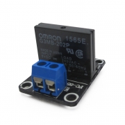 Релейный модуль с твердотельным реле G3MB-202P 5В 2A, 1 канал (low level trigger)