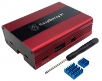 Eleduino Red Case, Сборный алюминиевый корпус для Raspberry Pi 3 / 2 / B+ с набором радиаторов