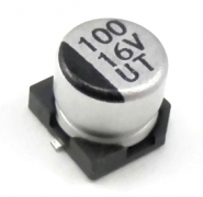SMD 100мкФ 16В (6.3*5.4 105°)