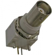 BNC-JR (1-5227161-6), Розетка BNC на плату, угловая