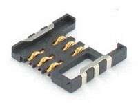 SIM-06 (115C-AC00-R), Разъем для sim-карты 6pin