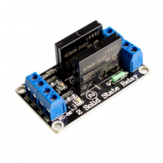 Релейный модуль с твердотельным реле G3MB-202P 5В 2A, 2 канала (low level trigger)