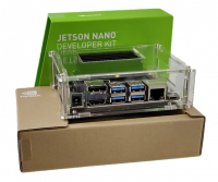 Полный набор NVIDIA Jetson Nano Dev Kit B01 (4GB) - Оригинальный P/N 945-13450-0000-100, c акриловым корпусом, блоком питания и вентилятором