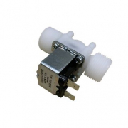 Клапан пластиковый электромагнитный (соленоидный) G3/4 DN20, DC24V (нормально закрытый)