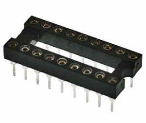  SCSM-16, Панелька 7.62 мм цанговая для микросхемы в корпусе DIP-16